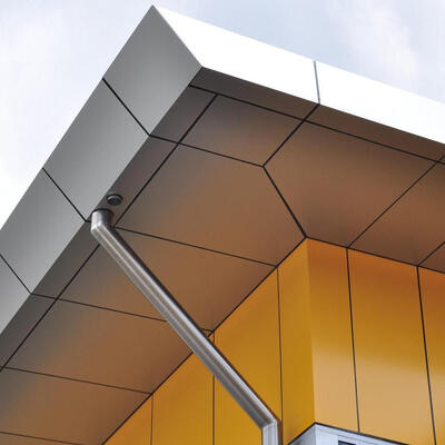 İyi bir fiyat. Tek Panel Alüminyum Tek Panel Perde Duvarı Ahşap Taneler 3D Mimarlık Perde Duvarı çevrimiçi